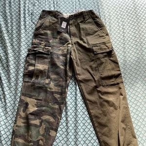 Camo Two Toned Cargo Pants NEW by Fashion Nova
